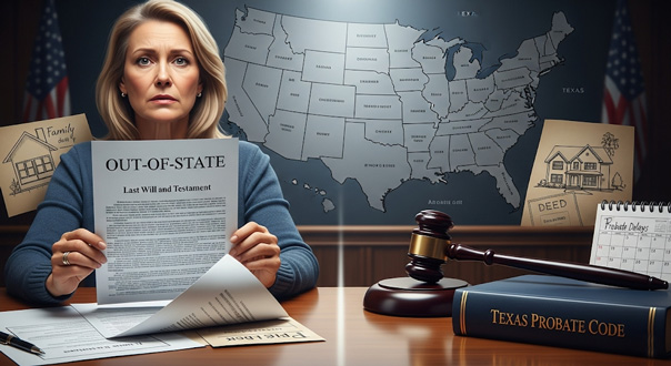 A smiling child in a yellow top playfully covers the eyes of both adults sitting beside her at a table with papers, books, and a laptop. The adults react with amusement in a cozy home setting.